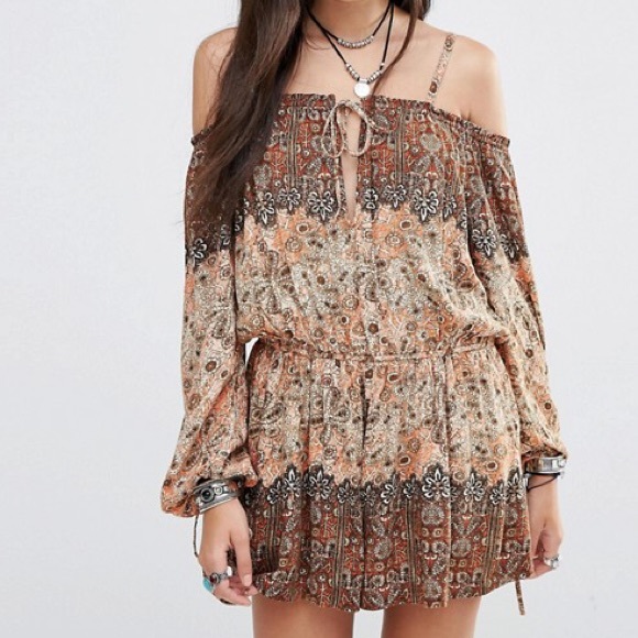 Free People Pants - Free People • So Divine Printed Romper